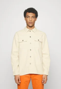 Pier One Undyed Twill- Chaqueta Vaquera - White