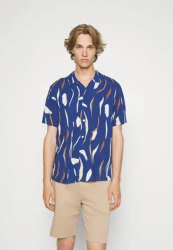 Pier One Contemporary Art Regular Resort- Camisa - Blue
