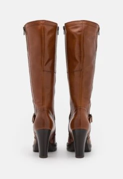 Pier One Leather- Botas De Tacón - Cognac -Pier One 15cd9aca37c24520887417c629b27eb2