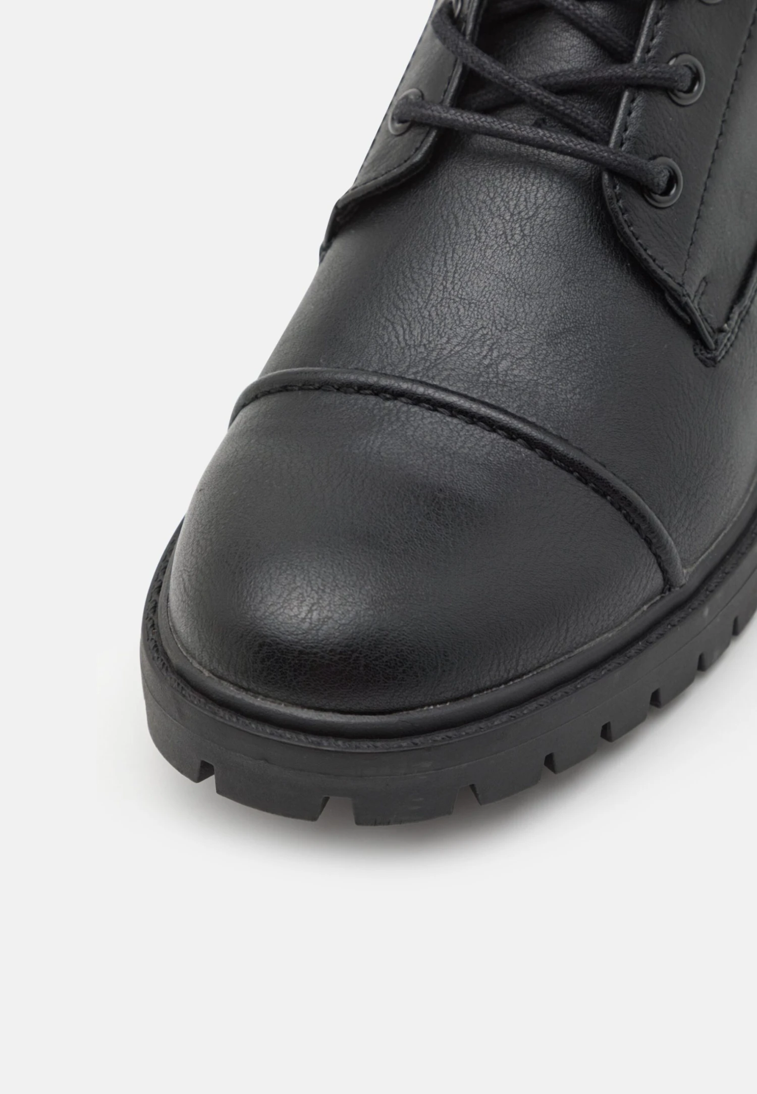 Pier One Unisex - Botines Con Cordones - Black 6 Pier One Unisex - Botines Con Cordones - Black - Imagen 6