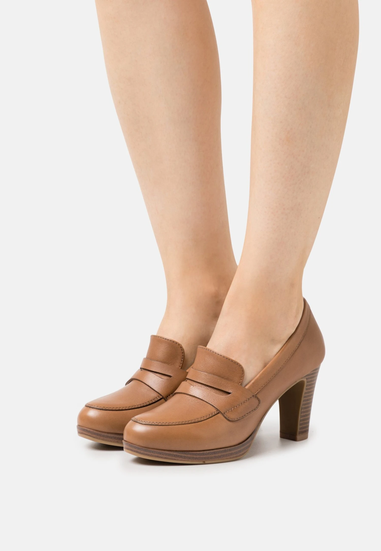 Pier One Leather- Tacones - Cognac 1 Pier One Leather- Tacones - Cognac
