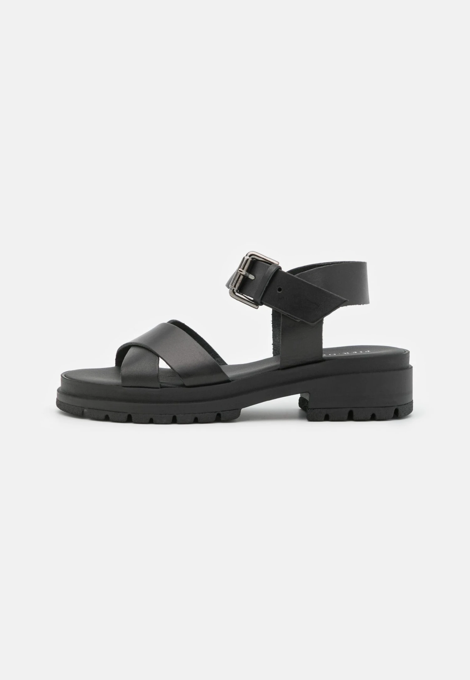 Pier One Leather - Sandalias - Black 1 Pier One Leather - Sandalias - Black