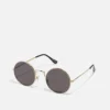 Pier One Unisex - Gafas De Sol - Gold-Coloured/Black