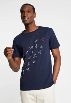 Pier One Camiseta Estampada - Dark Blue