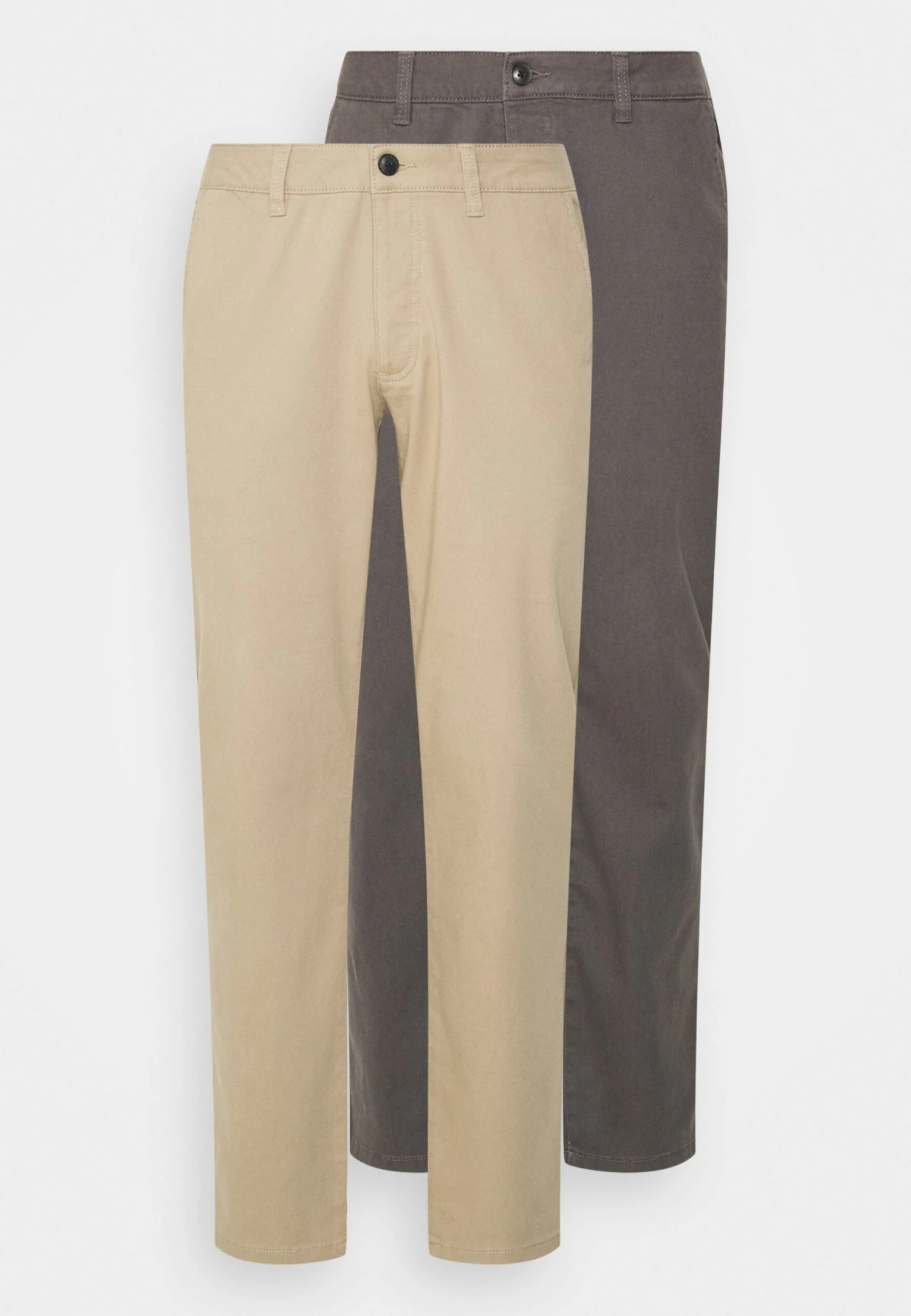 Pier One 2 Pack - Pantalones Chinos - Dark Grey/Beige 5 Pier One 2 Pack - Pantalones Chinos - Dark Grey/Beige - Imagen 5