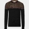 Pier One Jersey De Punto - Black/Brown