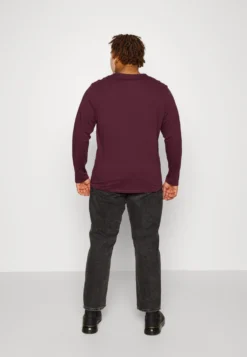 Pier One 2 Pack - Camiseta De Manga Larga - Dark Grey/Red -Pier One 3b8fa643cb9c403bbbb0da26d97504ed scaled