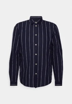 Pier One Linen Mix Stripe - Camisa - Dark Blue -Pier One 3d79b1d40258406cbf02f1c2d4668403 scaled