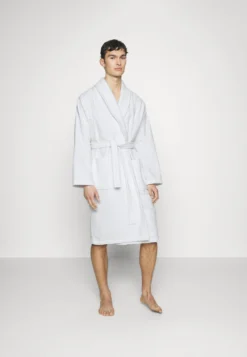 Pier One Shawl Towel Bathrobe - Albornoz - White