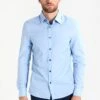 Pier One Camisa - Light Blue/Blue