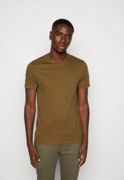 Pier One Unisex 5 Pack - Camiseta Básica - Black /Dark Blue/Dark Green -Pier One 524e4dd9ec2a47b3a1357fba6cff553f