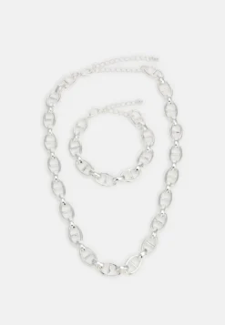 Pier One Set Unisex - Collar - Silver-Coloured