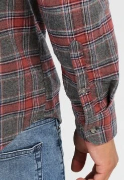 Pier One Camisa - Grey/Coral -Pier One 551953d0ad2d49119280dd58cb3b0bb3