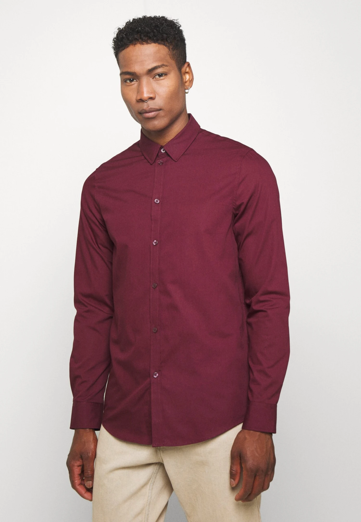 Pier One Camisa - Bordeaux 1 Pier One Camisa - Bordeaux