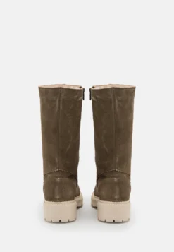 Pier One Leather Winter Boot - Botas - Khaki -Pier One 60e648fddcec4a66a5792e11ab31f968 scaled