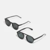 Pier One Unisex 2 Pack - Gafas De Sol - Black
