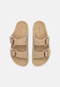 Pier One Leather Unisex - Pantuflas - Beige -Pier One 658db7c748df48419a27fd940a9ac1ce