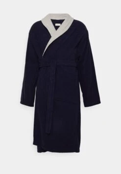Pier One Shawl Towel Bathrobe - Albornoz -Dark Blue -Pier One 67f610d064e84b5daaa9a12f82d45b4b