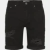 Pier One Shorts Vaqueros - Black