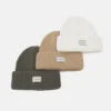 Pier One Unisex 3 Pack - Gorro - Beige/Green/White