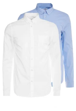 Pier One 2 Pack - Camisa Elegante - White/Light Blue -Pier One 71d6edb91cac4bc5aa9b2a07563069b2 scaled