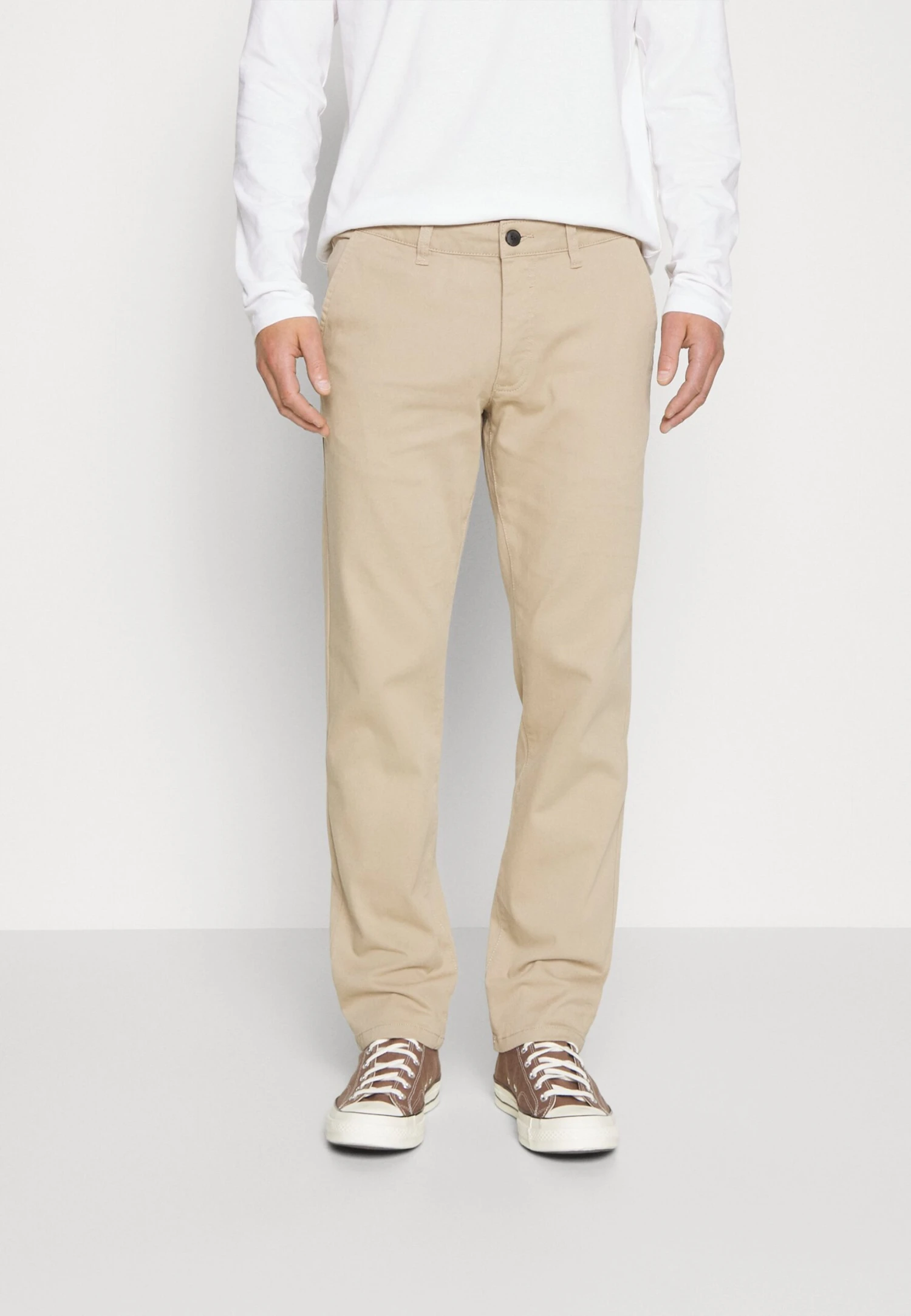 Pier One 2 Pack - Pantalones Chinos - Dark Grey/Beige 2 Pier One 2 Pack - Pantalones Chinos - Dark Grey/Beige - Imagen 2