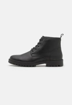 Pier One Botines Con Cordones - Black