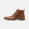 Pier One Leather - Botines Con Cordones -Camel