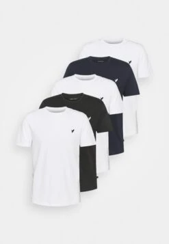 Pier One 5 Pack - Camiseta Básica - White/Black/Dark Blue 14 Pier One 5 Pack - Camiseta Básica - White/Black/Dark Blue -Pier One 8041bfdceeaa4d4a9a850e92a8c64783