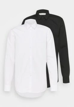 Primera página 45 Pier One 2 Pack - Camisa Elegante - White/Black