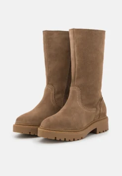 Pier One Leather Winter Boot - Botas - Taupe -Pier One 83df9d01add942eaabb452a58120a742 scaled