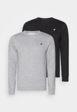 Pier One Sudadera - Black/Mottled Grey