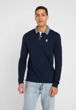 Pier One Collar Rugby - Polo - Dark Blue