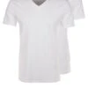 Pier One 2 Pack - Camiseta Básica - White