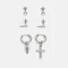 Pier One 3 Pack Unisex - Pendientes - Silver-Coloured
