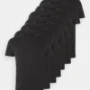 Pier One 7 Pack - Camiseta Básica - Black
