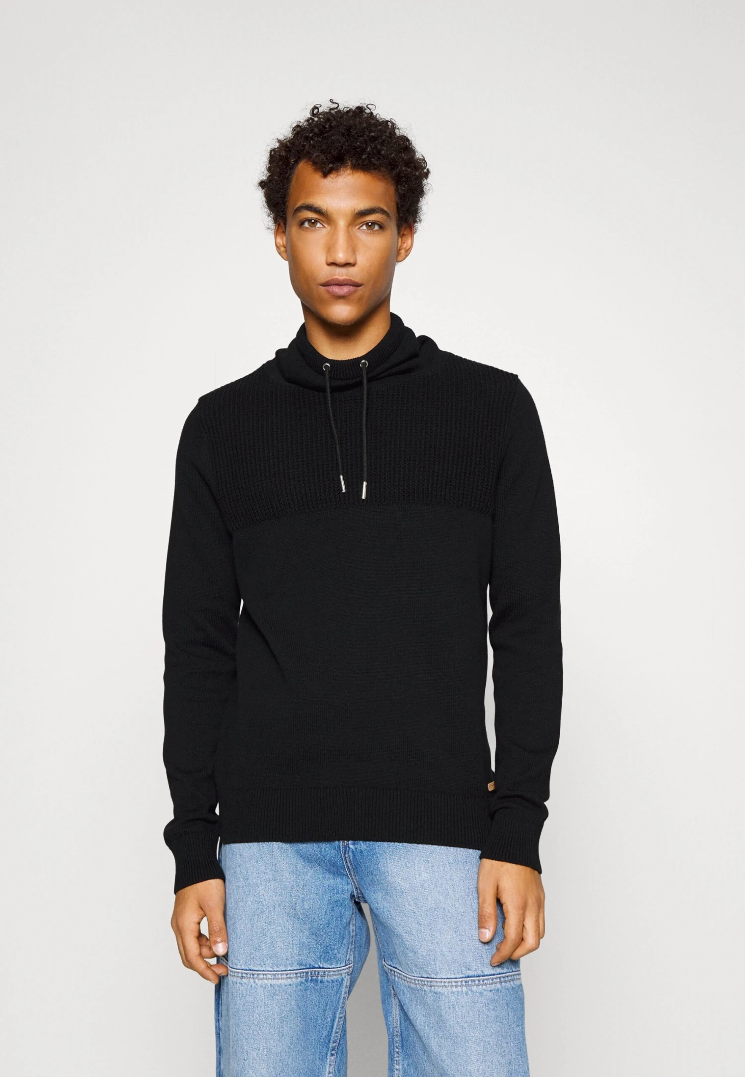 Pier One Structure Block High Collar - Chaqueta De Punto - Black 1 Pier One Structure Block High Collar - Chaqueta De Punto - Black