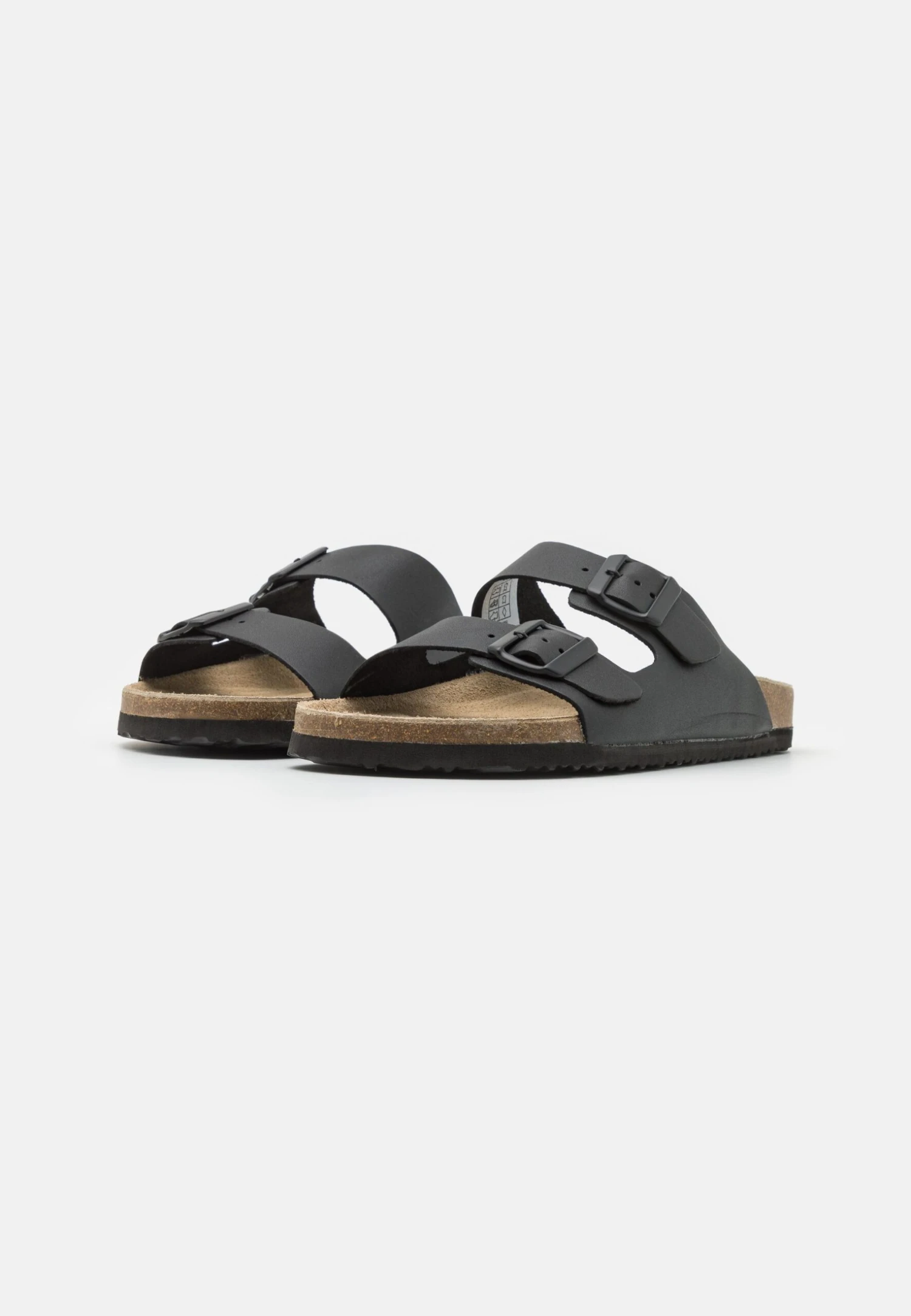 Pier One Leather Unisex - Sandalias Planas - Black 2 Pier One Leather Unisex - Sandalias Planas - Black - Imagen 2