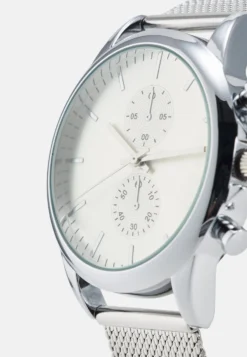 Pier One Unisex - Cronógrafo - Silver-Coloured -Pier One a3b13f9297e1480998985e1a2a89197f scaled