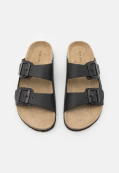 Pier One Leather Unisex - Sandalias Planas - Black -Pier One b061839407e54921b9ac97b19ac0e9c5 scaled