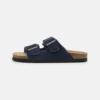 Pier One Leather Unisex - Pantuflas - Dark Blue