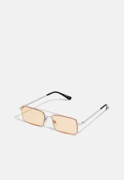 Pier One Unisex - Gafas De Sol - Silver-Coloured, Orange