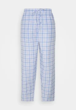 Pier One Pantalón De Pijama - Light Blue/White