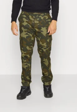 Pier One Pantalones Cargo - Black/Olive