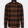 Pier One Camisa - Black/Brown