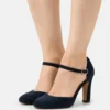 Pier One Leather- Tacones - Dark Blue