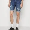 Pier One Shorts Vaqueros - Dark Blue Denim