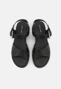 Pier One Leather - Sandalias - Black 9 Pier One Leather - Sandalias - Black -Pier One d342e7cd794d4e4a9a74fdaaf4297a3f