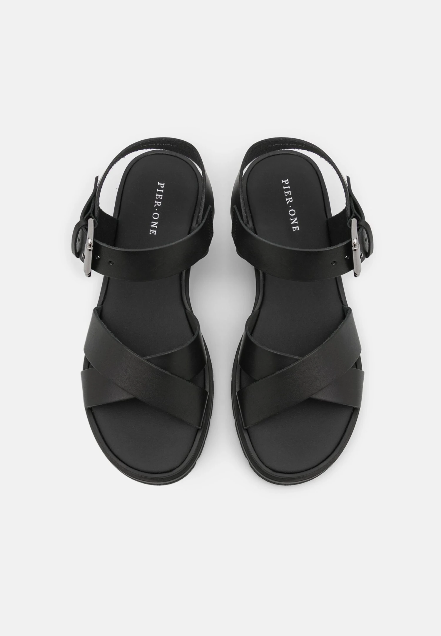 Pier One Leather - Sandalias - Black 5 Pier One Leather - Sandalias - Black - Imagen 5