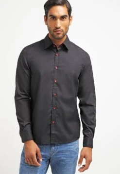 Pier One Camisa - Black/Red